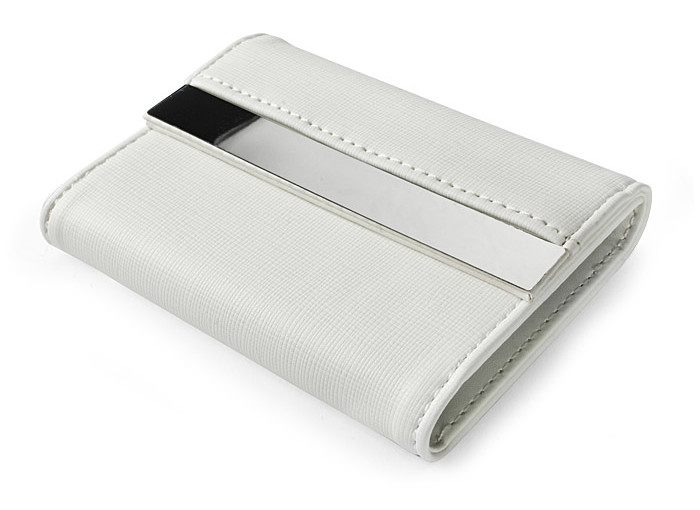 Etui na wizytówki białe / czarne