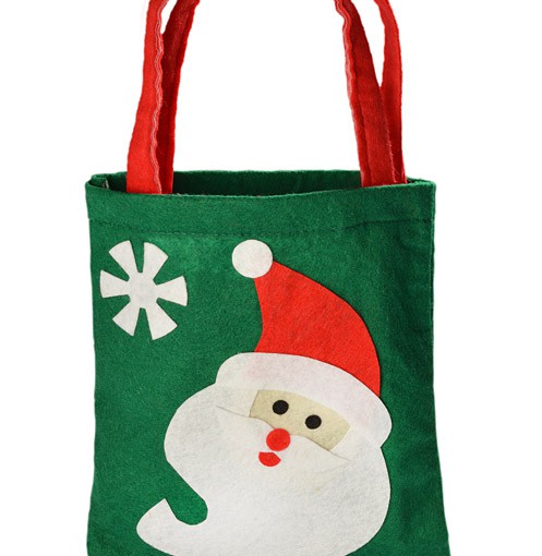 Torebka na prezenty z Mikołajem
