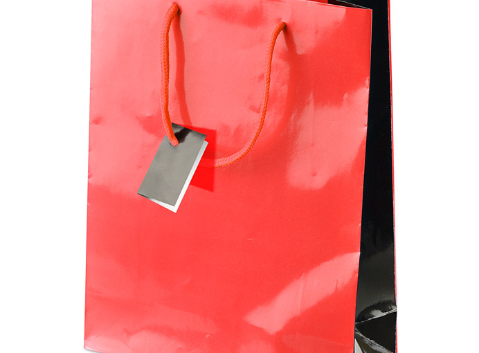 Świąteczna torba na prezenty – czerwona / niebieska / biała