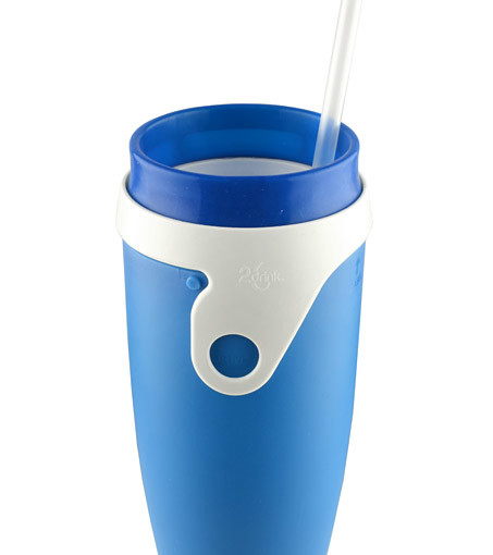 Kubek LENS 350 ml niebieski / pomarańczowy / zielony