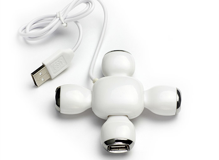 Rozgałęziacz USB biały