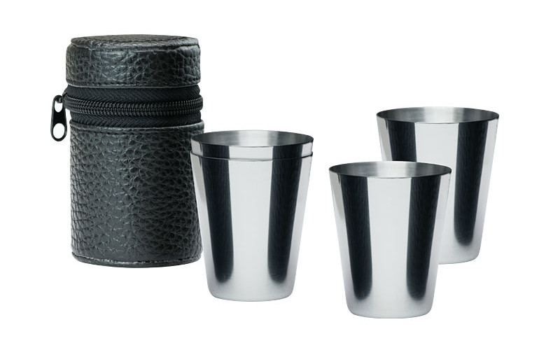 Kieliszki stalowe 30 ml – 4 szt.