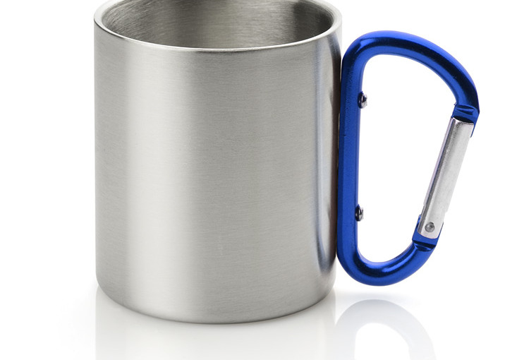 Kubek z karabińczykiem 210ml – czerwony / niebieski / zielony