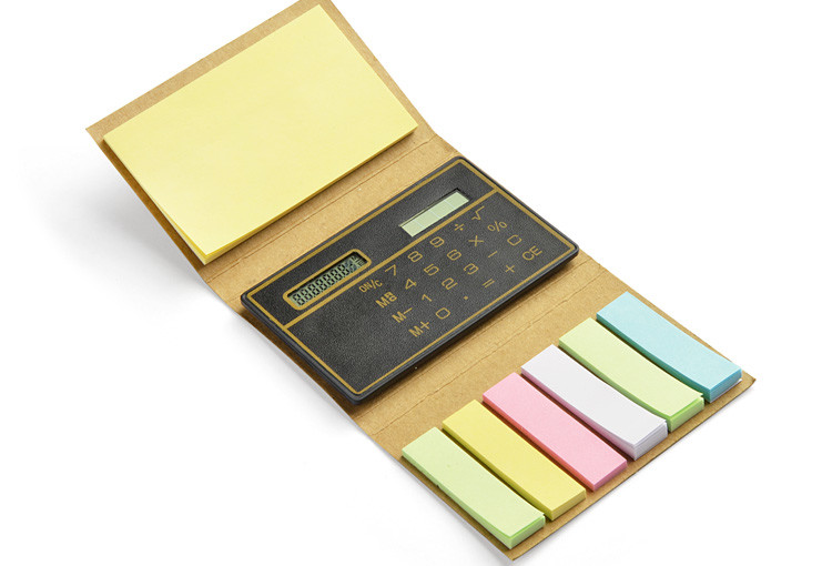 Karteczki samoprzylepne z kalkulatorem