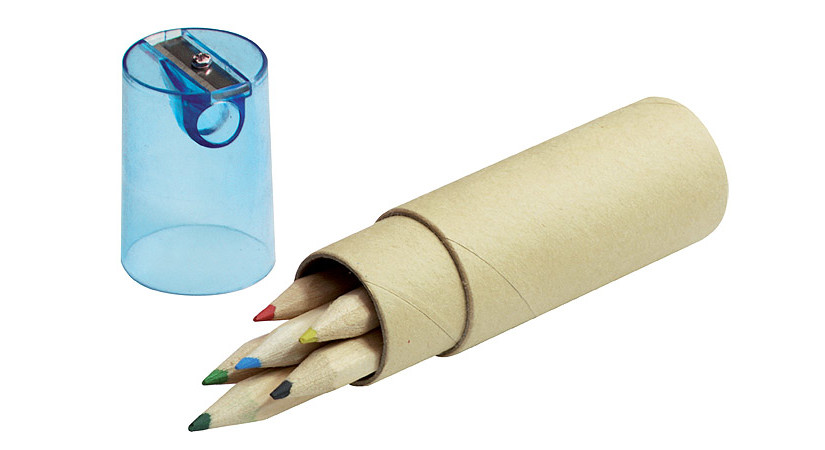 Kredki z temperówką w tubie 6 szt.