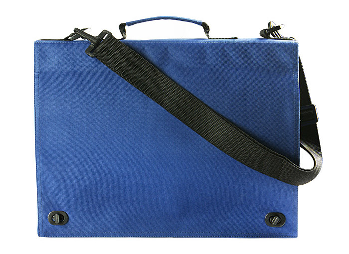 Portfolio na dokumenty CONFERENCE czarna / niebieska