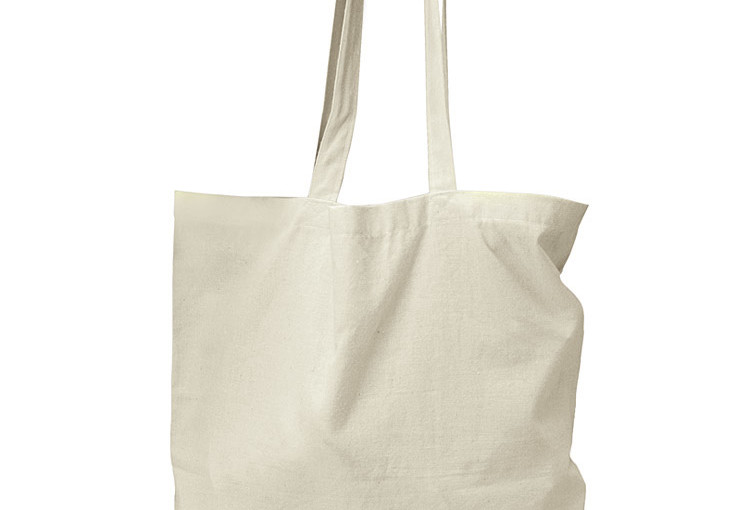 Torba bawełniana długie rączki naturalna 150g