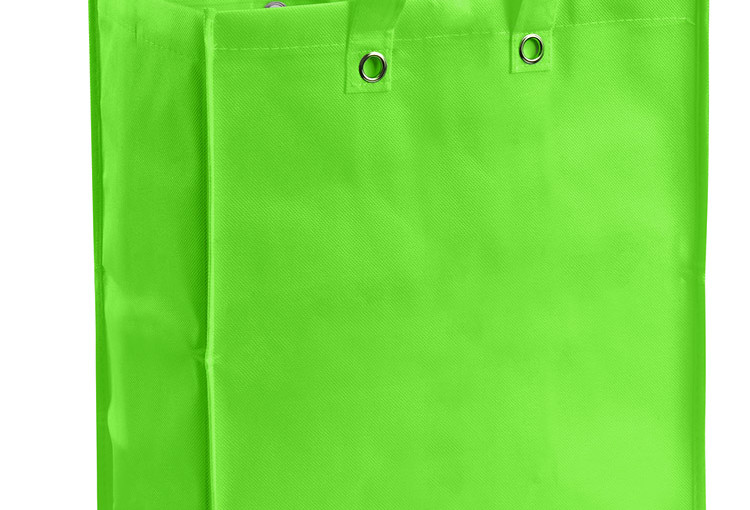 Torba składana zielona / niebieska / biała