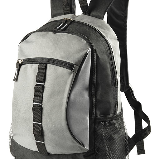 Plecak TOURIST czarno-czerwony / szary / niebieski