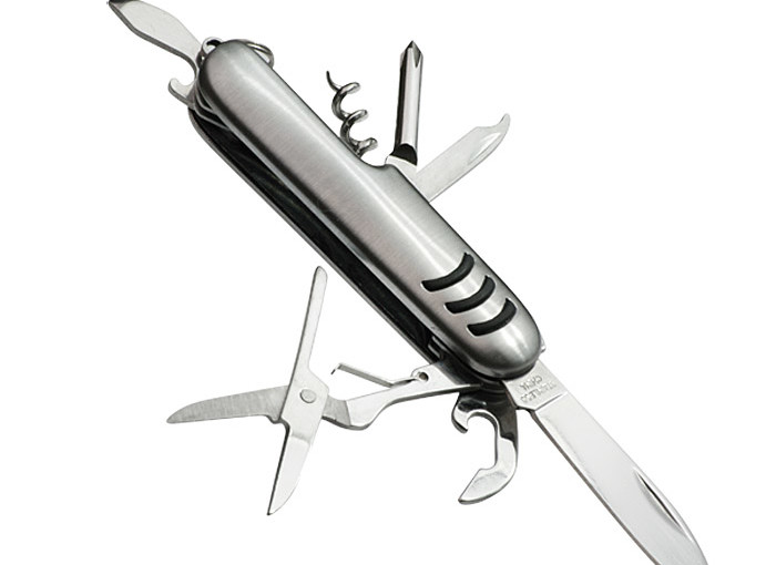 Scyzoryk 7 funkcji srebrny / niebieski