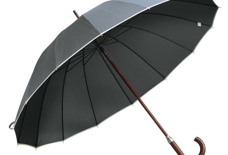 Parasol EVITA 16 panelowy czarny / granatowy