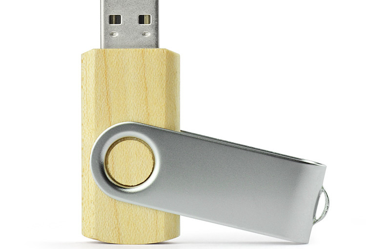 Pamięć USB TWISTER – 8GB drewno jasne / ciemne