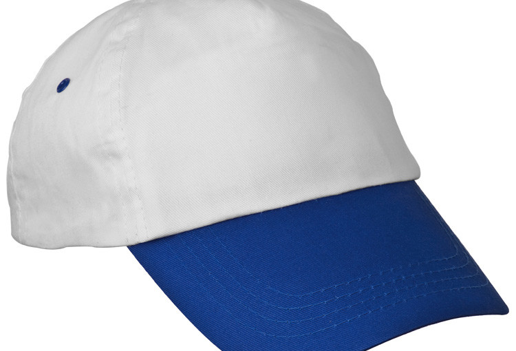 Czapka z daszkiem, kolor niebieski i czerwony
