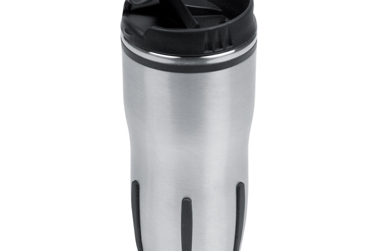 Kubek termiczny, kolor szary. Grawer w cenie! min. ilość: 20 szt.