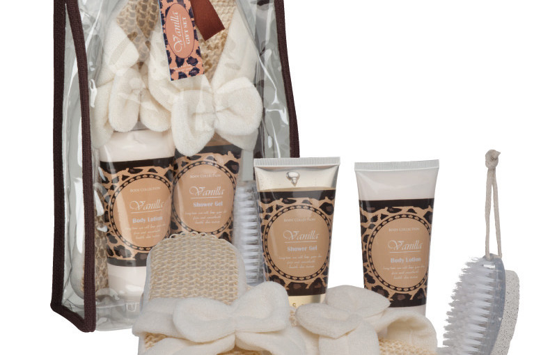 Zestaw kąpielowy, kolor brązowy