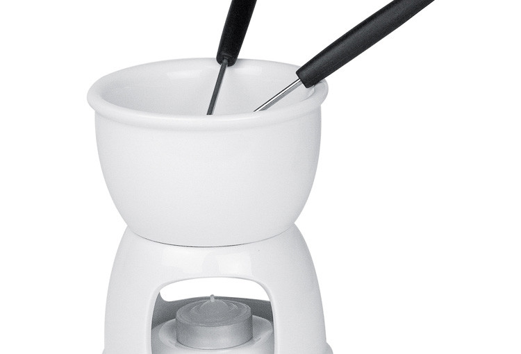 Zestaw do fondue, kolor biały