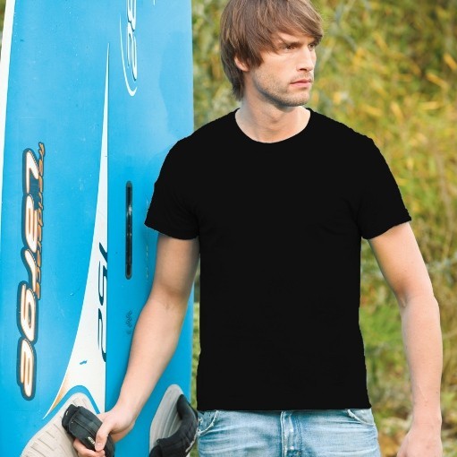 T-Shirt z krótkim rękawem. Czarne i białe.