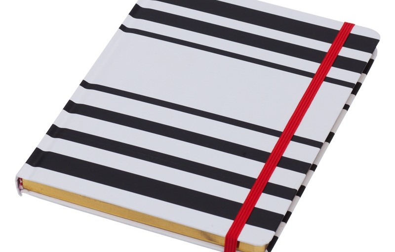 Notes Oviedo, biały/czarny