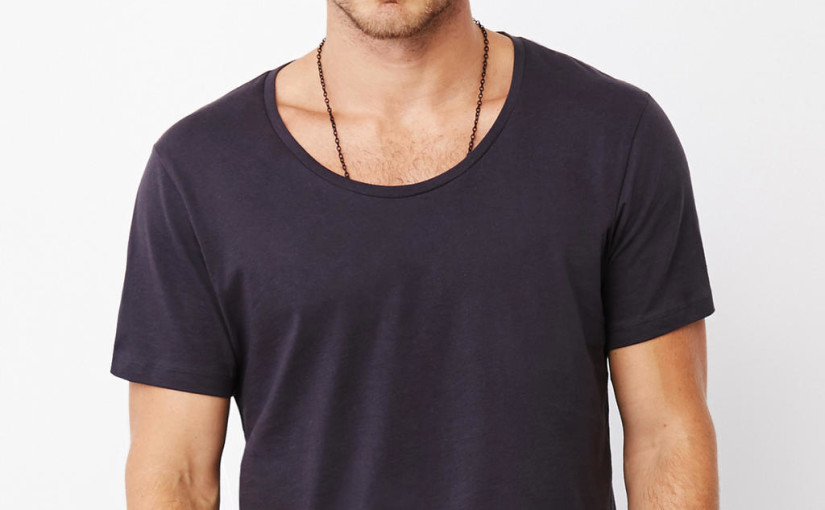 Męski t-shirt Wide Neck MiX 6 kolorów !