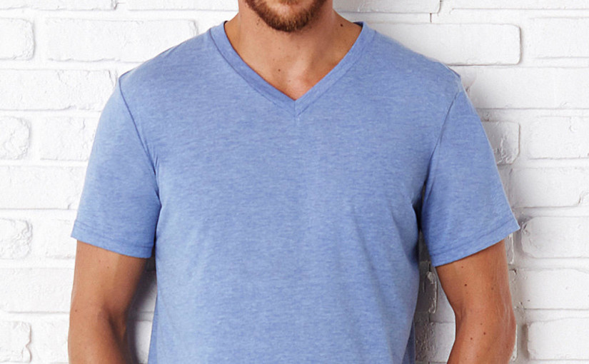 Podkoszulek unisex v-neck Triblend MiX 6 kolorów !