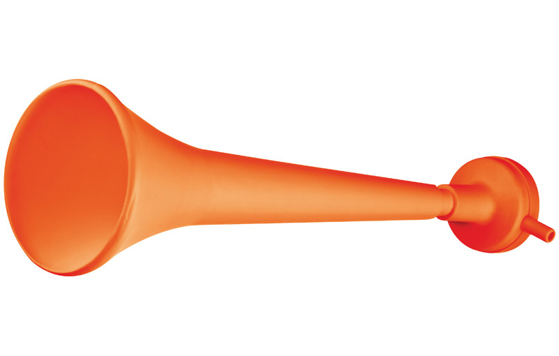 Trąbka kibica, kolor pomarańczowy