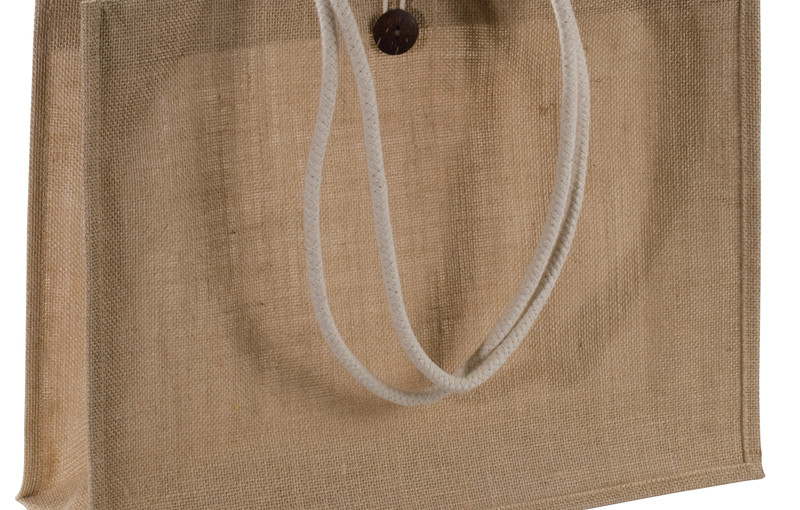 Torba z juty, kolor brązowy
