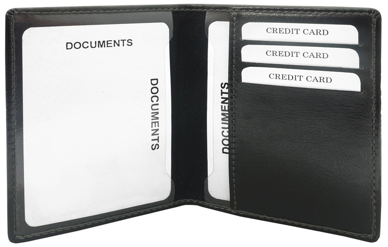 Etui na dokumenty i karty kredytowe TAYLOR – czerwony / czarny